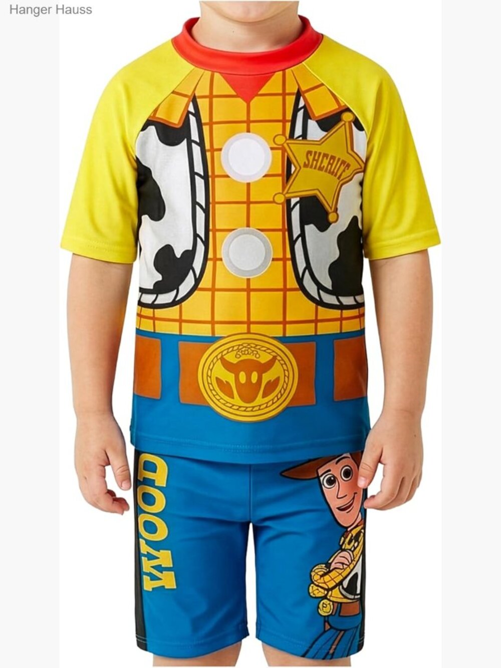 Toy Story Boys Rash Guard & Swim Trunks Set Buzz Lightyear Woody 2 Piece